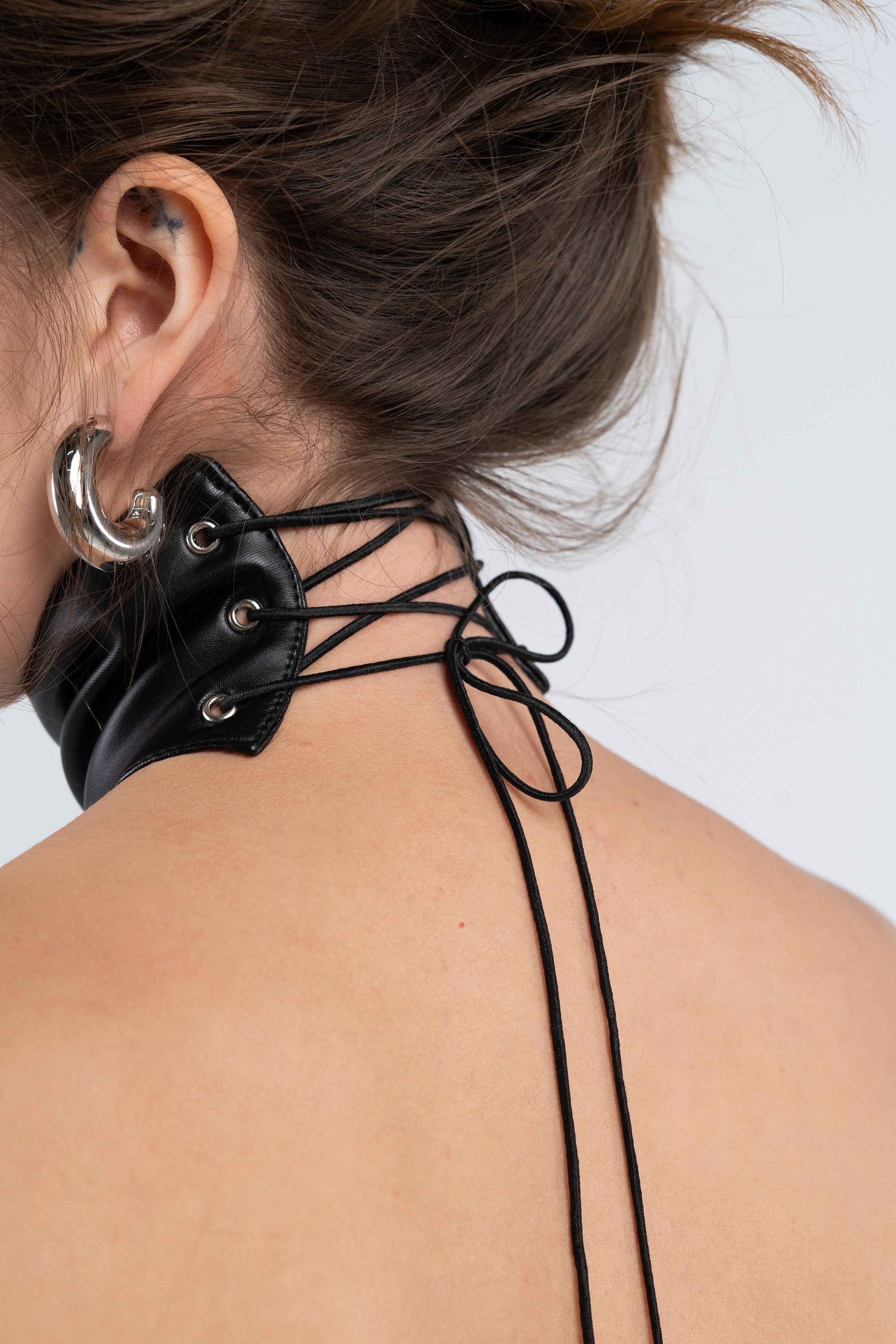 Cross Choker - Efecto Piel *Exclusiva Online*