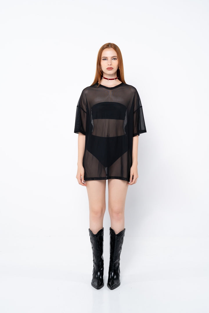 Meshed Oversized T-shirt