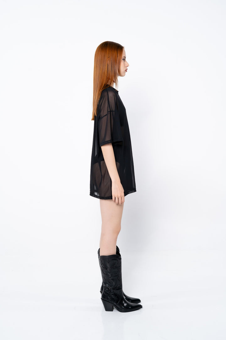 Meshed Oversized T-shirt