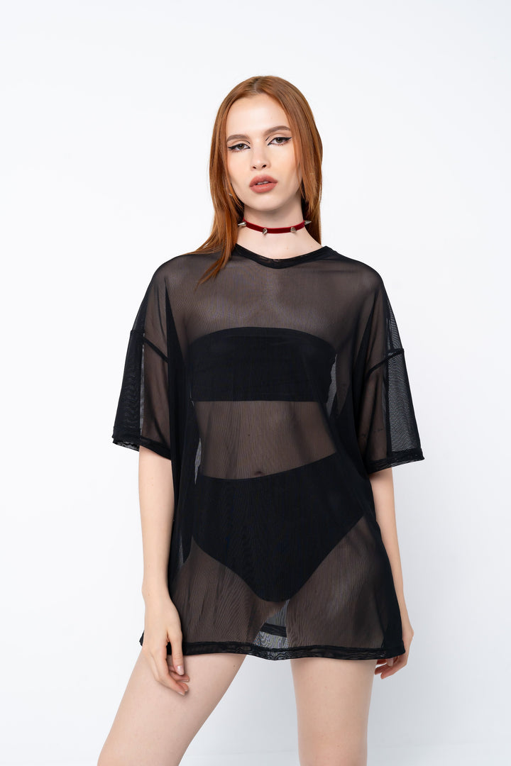 Meshed Oversized T-shirt