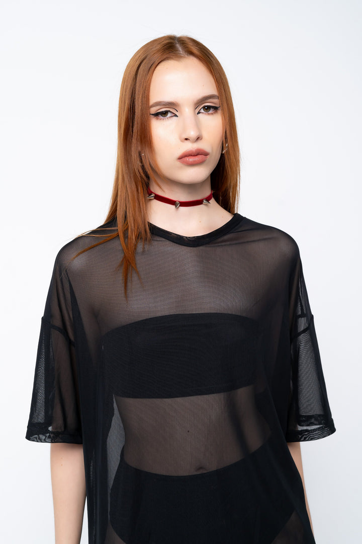 Meshed Oversized T-shirt